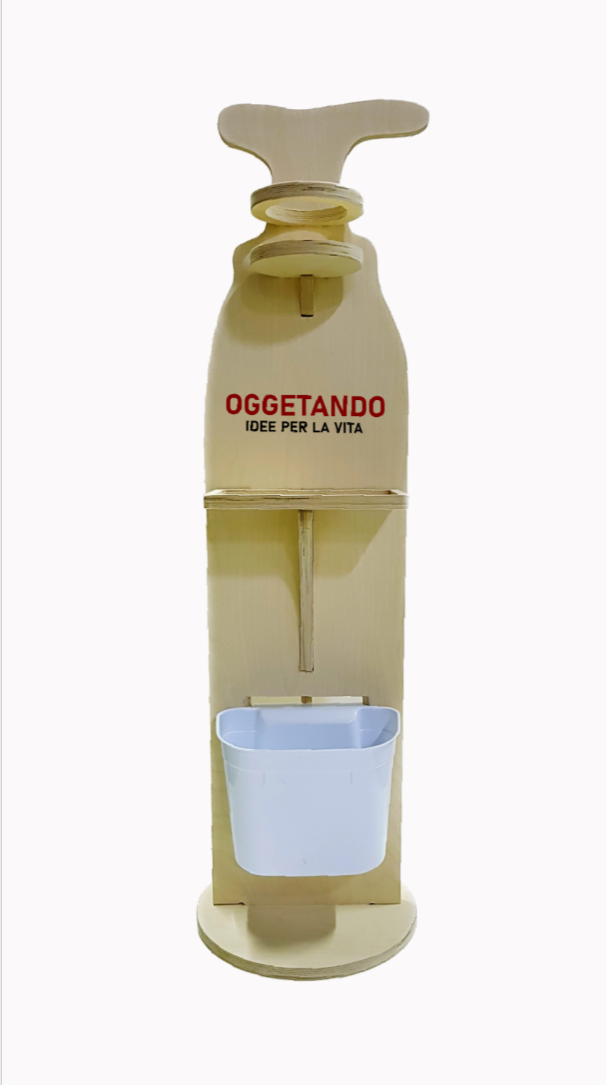colonnina_ttando_simple colonnina portadispenser legno
