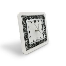Orologio in Ecopelle con Lamina Argento